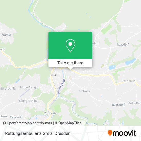 Карта Rettungsambulanz Greiz