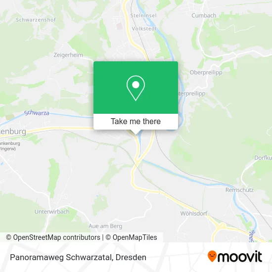 Карта Panoramaweg Schwarzatal