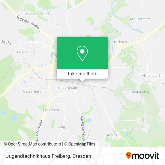 Карта Jugendtechnikhaus Freiberg