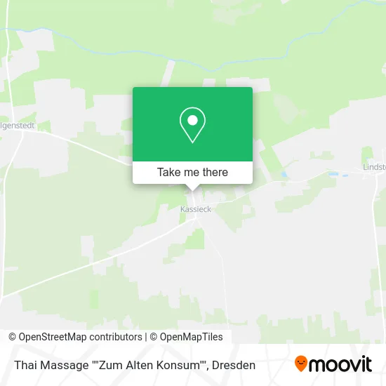 Карта Thai Massage ""Zum Alten Konsum""