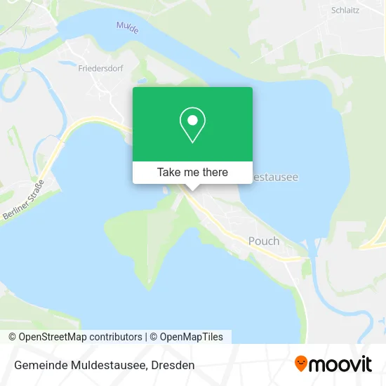 Карта Gemeinde Muldestausee