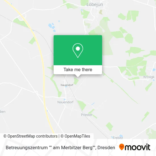 Карта Betreuungszentrum "" am Merbitzer Berg""