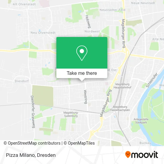 Карта Pizza Milano