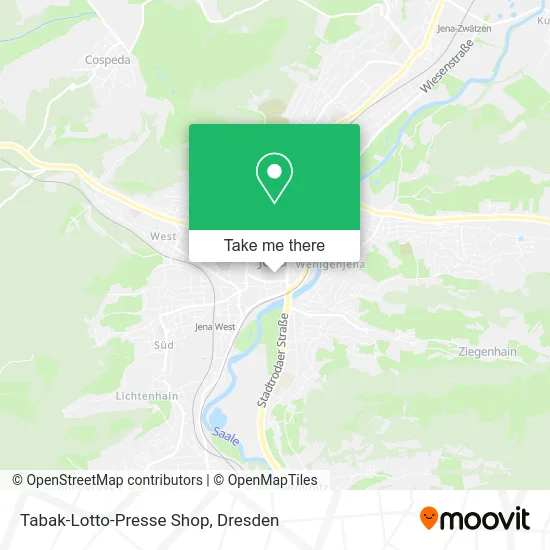 Карта Tabak-Lotto-Presse Shop