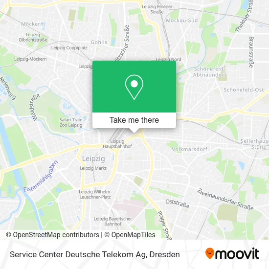 Карта Service Center Deutsche Telekom Ag