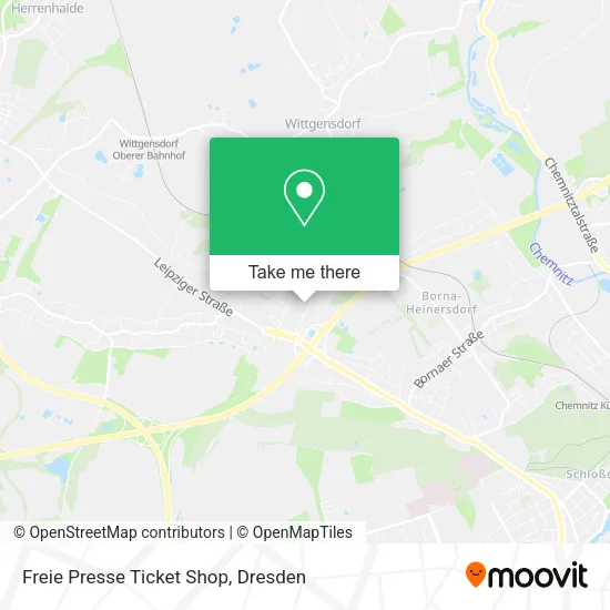 Карта Freie Presse Ticket Shop