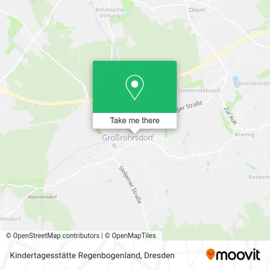 Карта Kindertagesstätte Regenbogenland