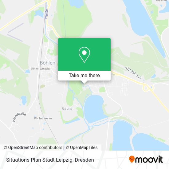 Карта Situations Plan Stadt Leipzig