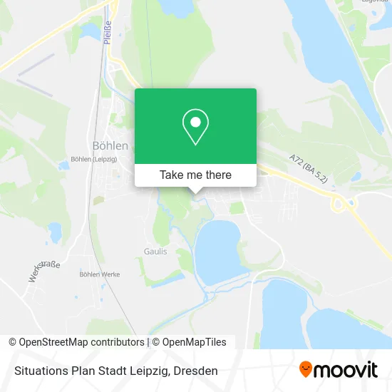 Карта Situations Plan Stadt Leipzig