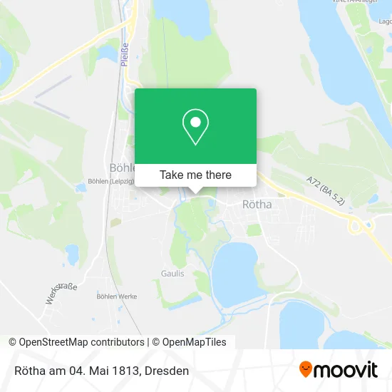 Карта Rötha am 04. Mai 1813