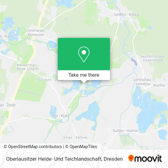 Карта Oberlausitzer Heide- Und Teichlandschaft