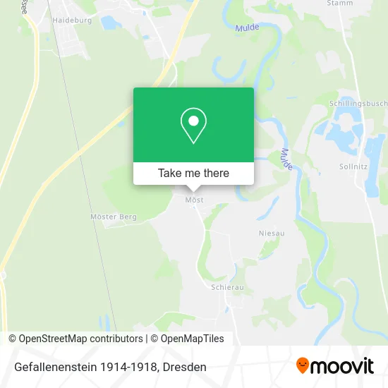 Карта Gefallenenstein 1914-1918