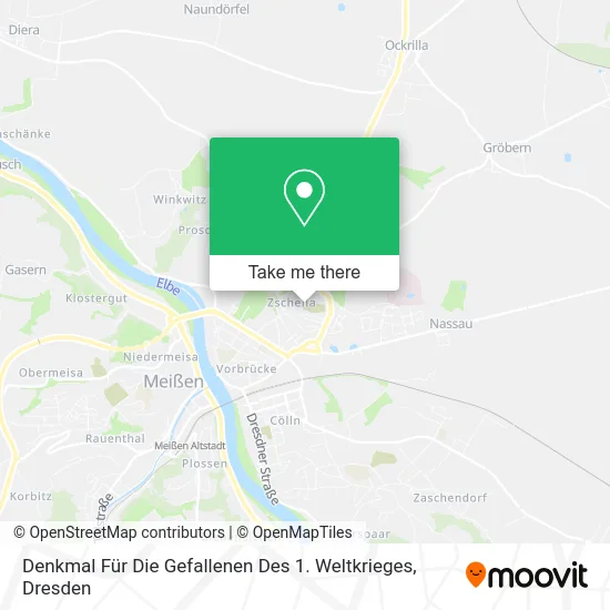 Denkmal Für Die Gefallenen Des 1. Weltkrieges map