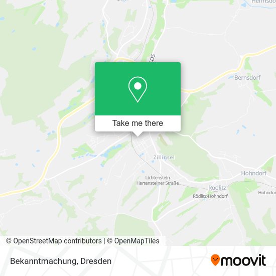 Карта Bekanntmachung