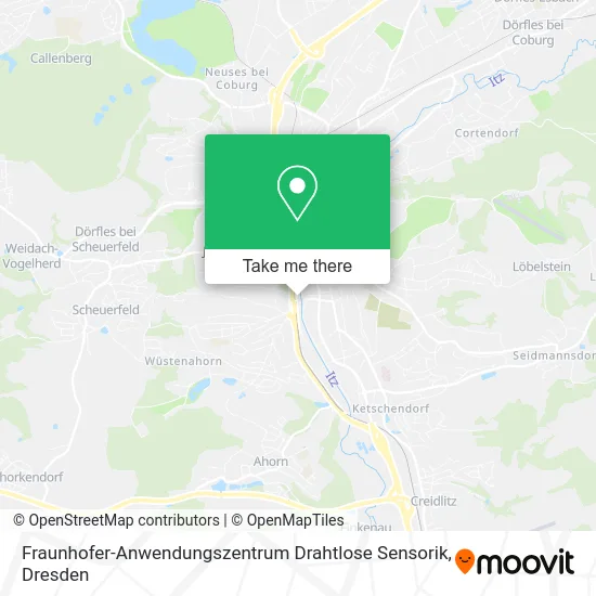 Карта Fraunhofer-Anwendungszentrum Drahtlose Sensorik