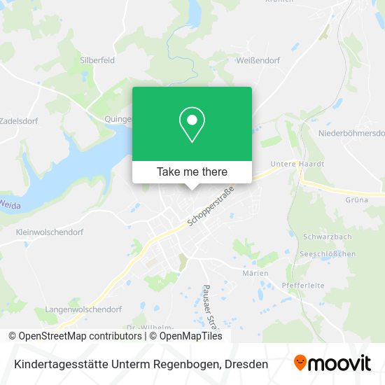 Карта Kindertagesstätte Unterm Regenbogen