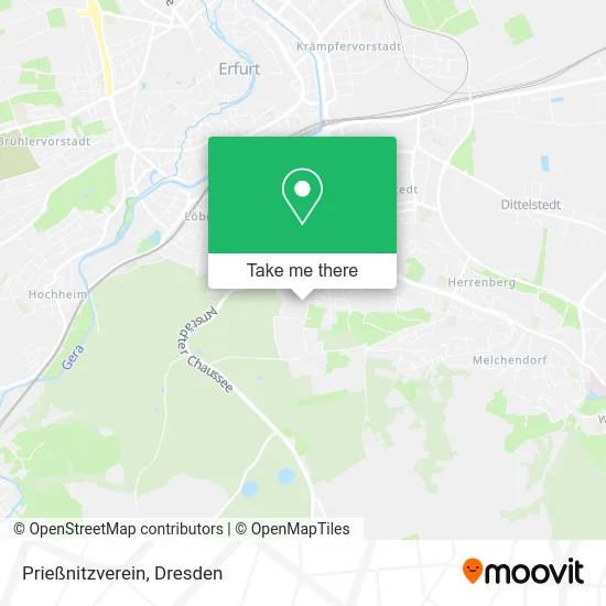 Карта Prießnitzverein