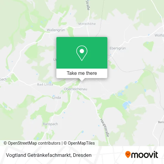 Карта Vogtland Getränkefachmarkt