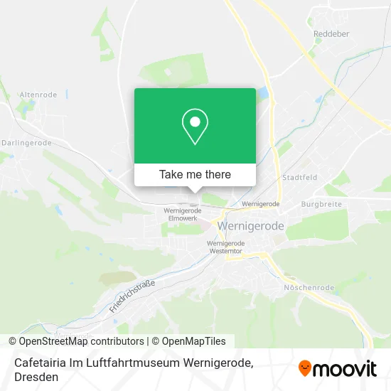 Карта Cafetairia Im Luftfahrtmuseum Wernigerode