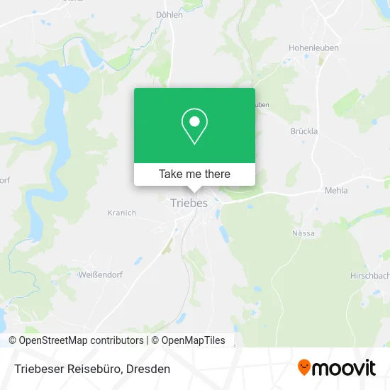 Карта Triebeser Reisebüro
