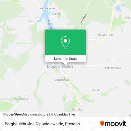 Карта Bergbaulehrpfad Dippoldiswalde