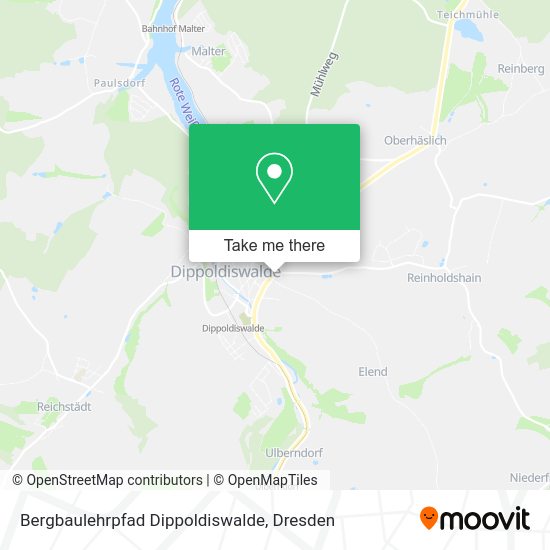 Карта Bergbaulehrpfad Dippoldiswalde