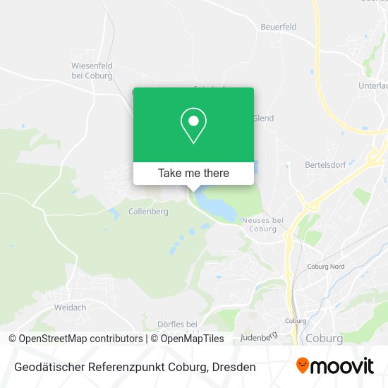 Карта Geodätischer Referenzpunkt Coburg