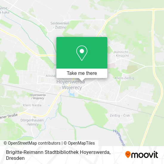 Карта Brigitte-Reimann Stadtbibliothek Hoyerswerda