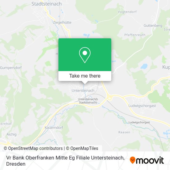 Карта Vr Bank Oberfranken Mitte Eg Filiale Untersteinach