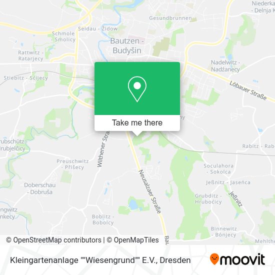 Карта Kleingartenanlage ""Wiesengrund"" E.V.