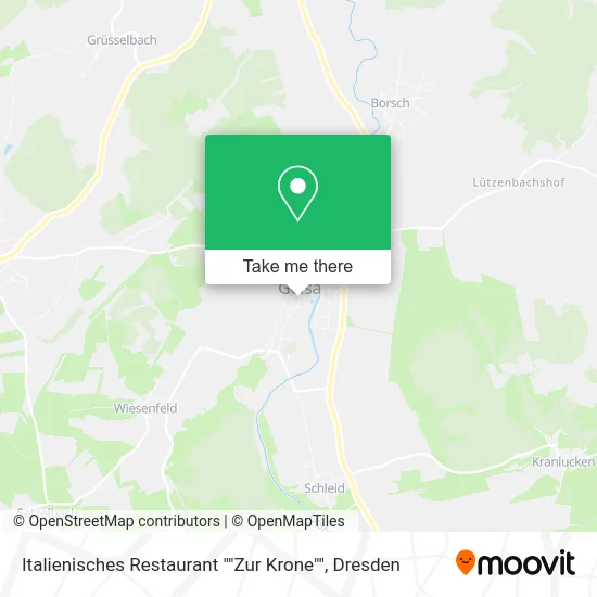 Карта Italienisches Restaurant ""Zur Krone""