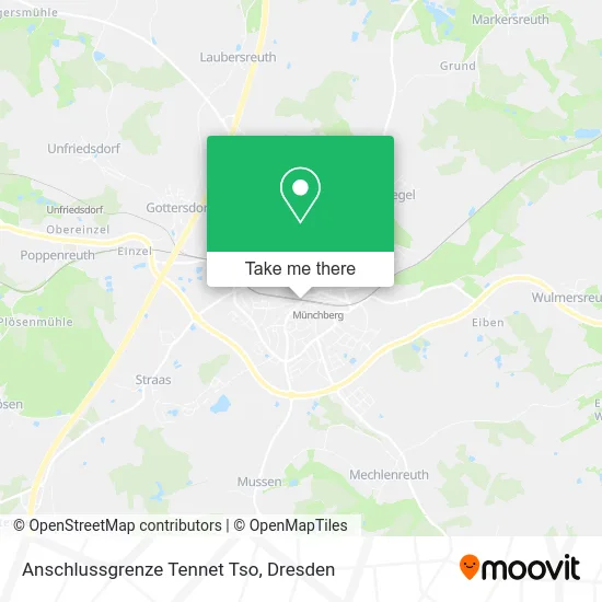 Карта Anschlussgrenze Tennet Tso