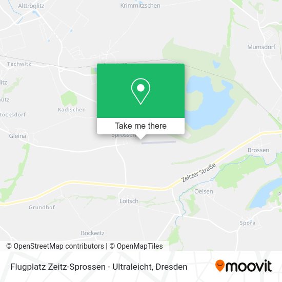 Карта Flugplatz Zeitz-Sprossen - Ultraleicht