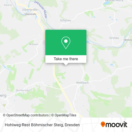 Карта Hohlweg-Rest Böhmischer Steig