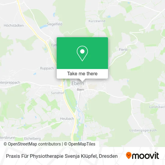 Карта Praxis Für Physiotherapie Svenja Klüpfel