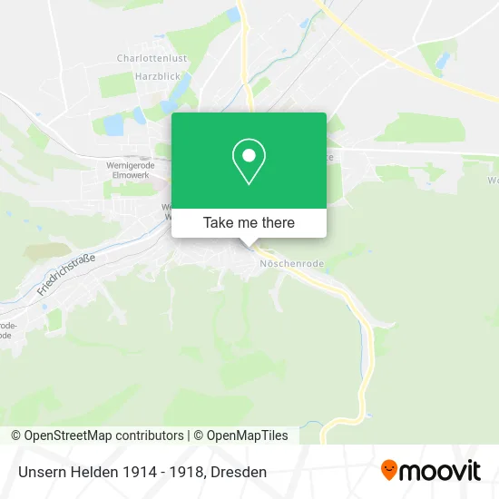 Карта Unsern Helden 1914 - 1918