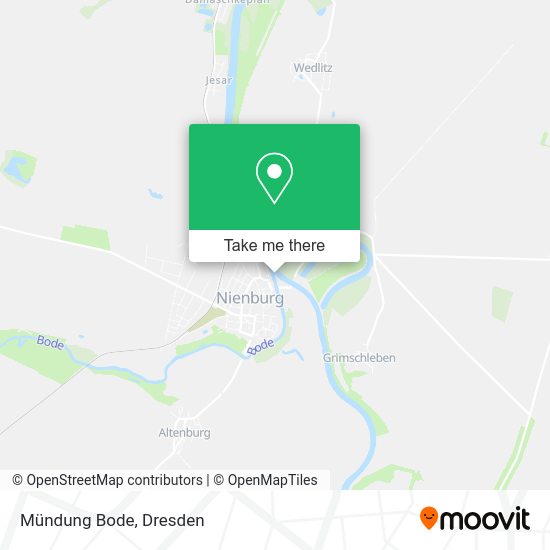 Карта Mündung Bode