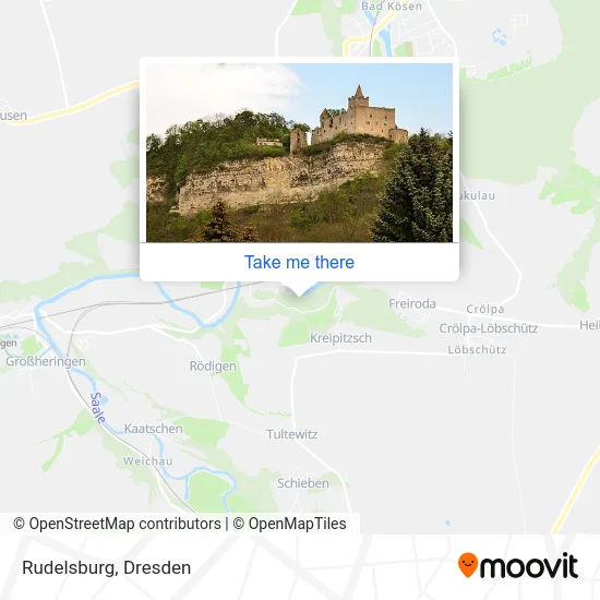 Rudelsburg map