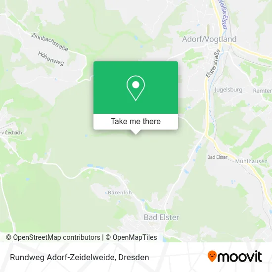 Rundweg Adorf-Zeidelweide map