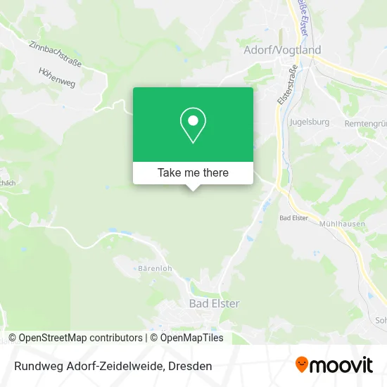 Rundweg Adorf-Zeidelweide map