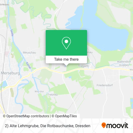 Карта 2) Alte Lehmgrube, Die Rotbauchunke