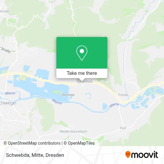 Schwebda, Mitte map