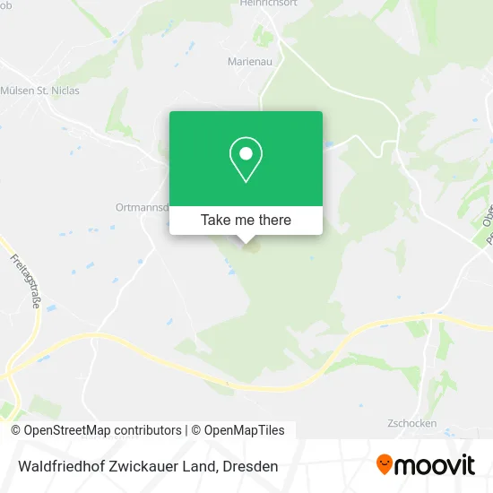 Карта Waldfriedhof Zwickauer Land