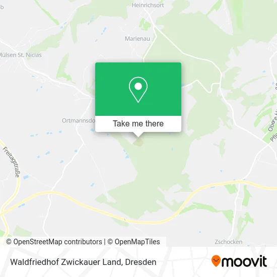 Карта Waldfriedhof Zwickauer Land