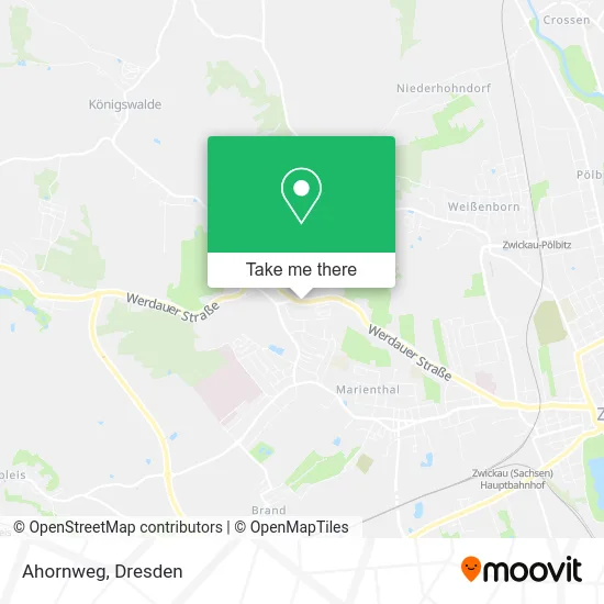 Ahornweg map