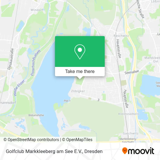 Карта Golfclub Markkleeberg am See E.V.