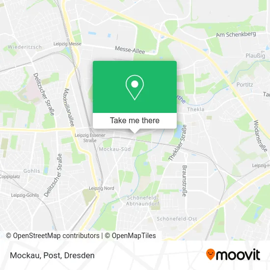 Карта Mockau, Post