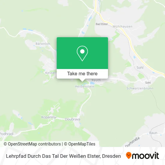 Карта Lehrpfad Durch Das Tal Der Weißen Elster