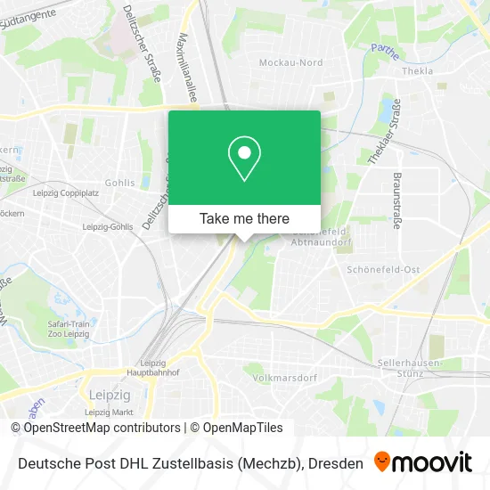Карта Deutsche Post DHL Zustellbasis (Mechzb)