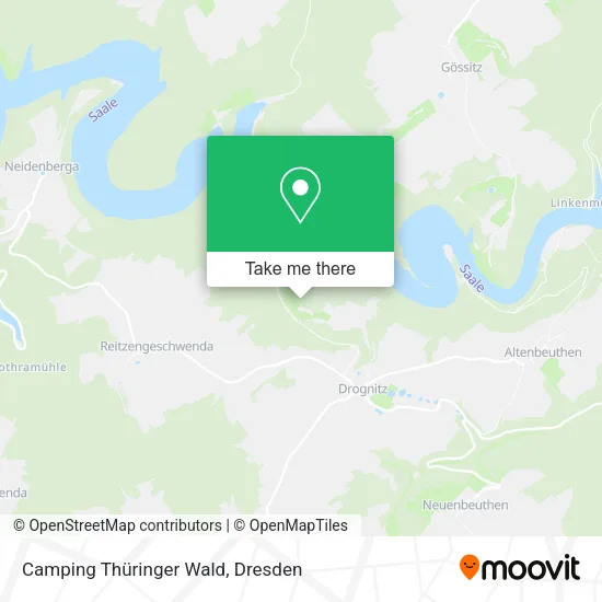 Карта Camping Thüringer Wald